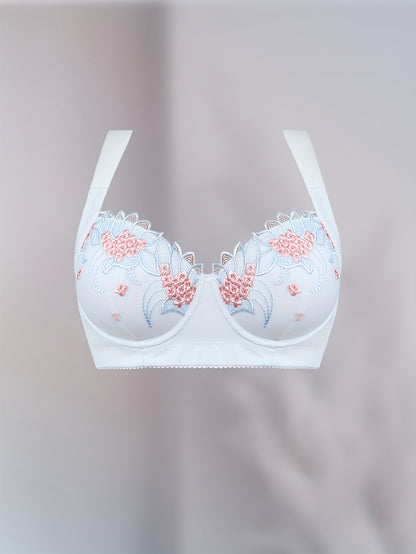 Triumph® 4 τεμαχίων – 30% έκπτωση – Νέο σουτιέν άνεσης Plus Size με κέντημα λουλουδιών για το 2025 [65A-120H]