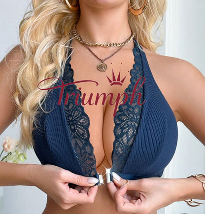 Triumph - 4 τεμάχια. 💥 Σέξι σουτιέν με δαντέλα μπροστά και ρομαντική αγκράφα