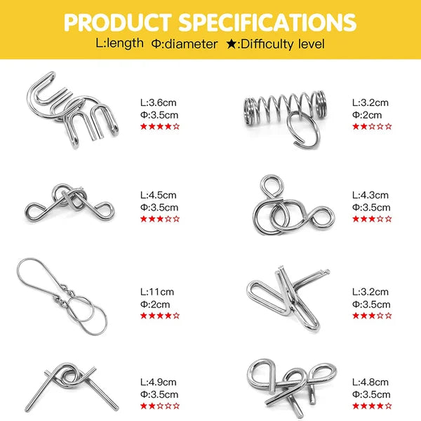 Σετ παιχνιδιών 16 τεμαχίων για το σπάσιμο των δαχτυλιδιών