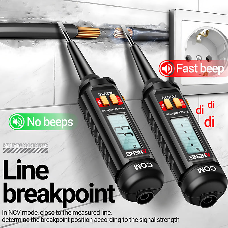 Ψηφιακό πολύμετρο υψηλής ακρίβειας, πολλαπλών λειτουργιών με στυλό για μέτρηση τάσης κυκλώματος και ανοιχτού κυκλώματος