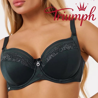 💖Σετ 3 τεμαχίων Triumph® ✨Λεπτό σουτιέν από αφρώδες υλικό για μεγάλο στήθος
