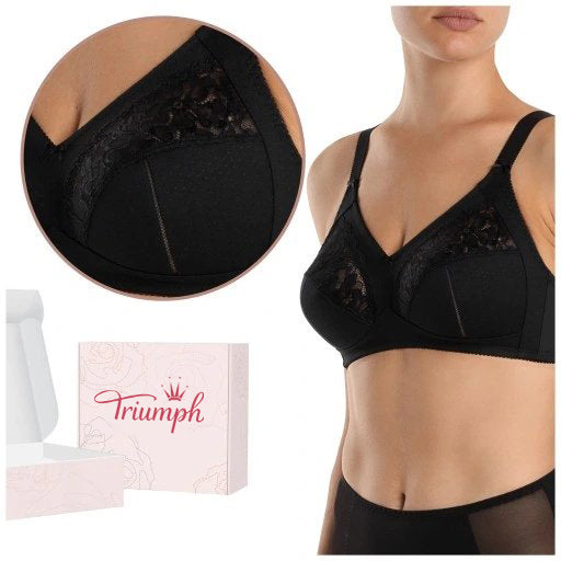 💖Σετ 4 τεμαχίων Triumph® ✨Διαφανές σουτιέν χωρίς ενίσχυση για μεγάλο στήθος