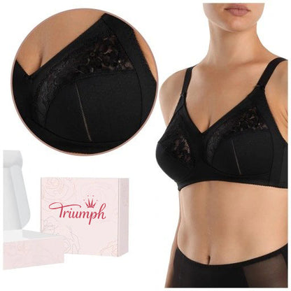 💖Σετ 4 τεμαχίων Triumph® ✨Διαφανές σουτιέν χωρίς ενίσχυση για μεγάλο στήθος