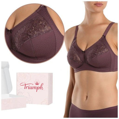 💖Σετ 4 τεμαχίων Triumph® ✨Διαφανές σουτιέν χωρίς ενίσχυση για μεγάλο στήθος