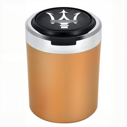 Σταχτοδοχείο αυτοκινήτου με LED από ανοξείδωτο ατσάλι Woyuosn χωρίς καπνό