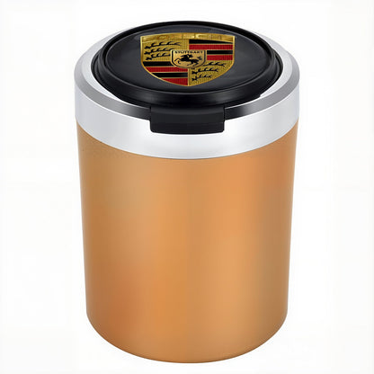 Σταχτοδοχείο αυτοκινήτου με LED από ανοξείδωτο ατσάλι Woyuosn χωρίς καπνό