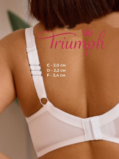 Triumph - 4 τμχ σουτιέν με στάμπα δαντέλας 🔥 με εφέ push-up