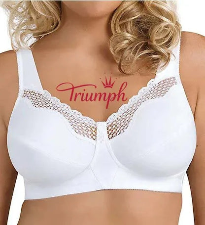 Triumph - (4 τεμ.) Μοναδικό, βαμβακερό σουτιέν με καμπύλη χωρίς μπανέλα